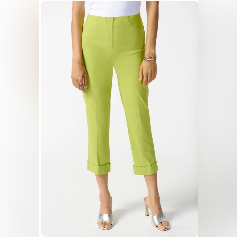 Joseph Ribkoff Lime Green Cropped Pants